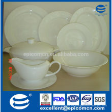 Platos de cena blancos seguros de la nueva China del hueso del restaurante y del restaurante de la venta caliente del lavaplatos, placas de cena al por mayor